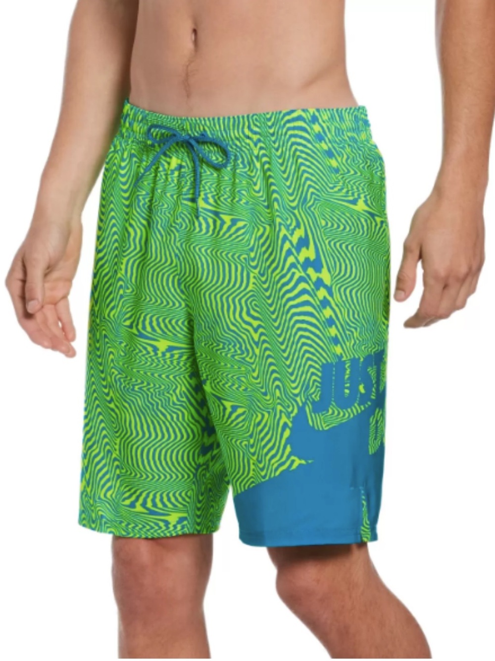 Nike Men’s JDI Liquefy Volley Shorts Size Large Green & Blue 9”